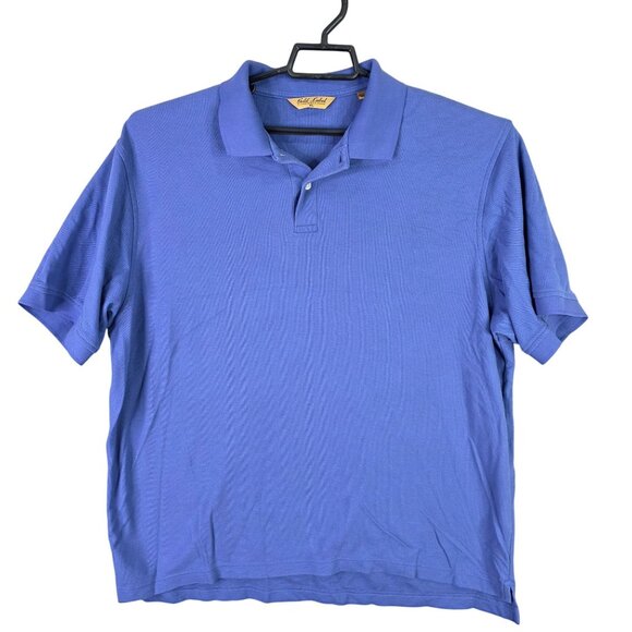 Mens Roundtree & Yorke Gold Label Blue Polo Shirt Short Sleeve 100% Cotton XL - Picture 1 of 8